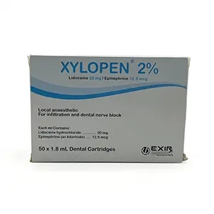 بی حسی دندانپزشکی (کارپول) 2% زایلوپن اکسیر – Xylopen %2 1 دو درصد اکسیر