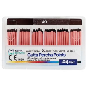 گوتا پرکا متا 4 درصد - Meta Biomed Gutta Percha Points 2 گوتا پرکا متا 4 درصد سایز 40
