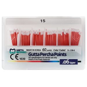 گوتا پرکا متا 6 درصد - Meta Biomed Gutta Percha Points 1 گوتا متا 6 درصد
