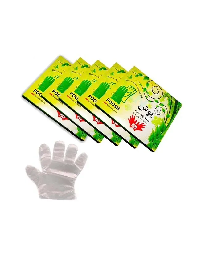دستکش-نایلونی-پوش-poosh-disposable-gloves-1 دستکش نایلونی پوش Poosh disposable gloves