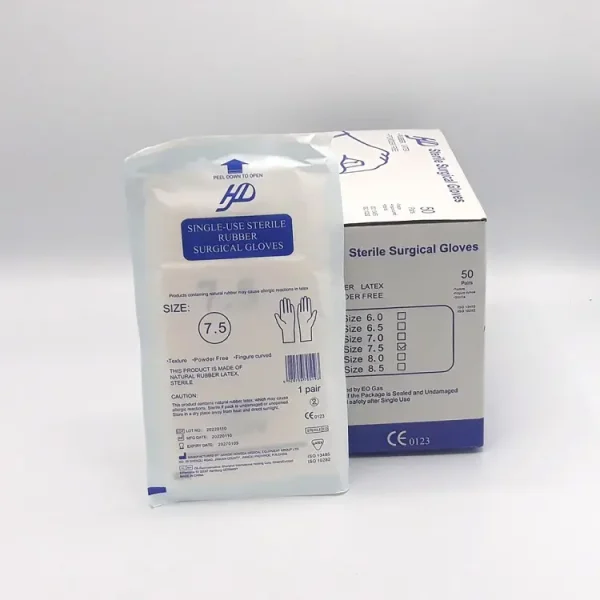 دستکش استریل جراحی بدون پودر HD