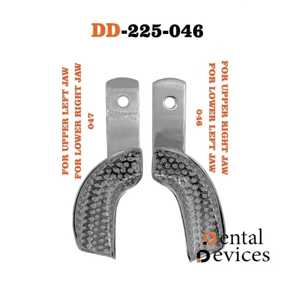 تری نیم فک چپ و راست دنتال دیوایس Quadrant Impression Tray (Left/Right)